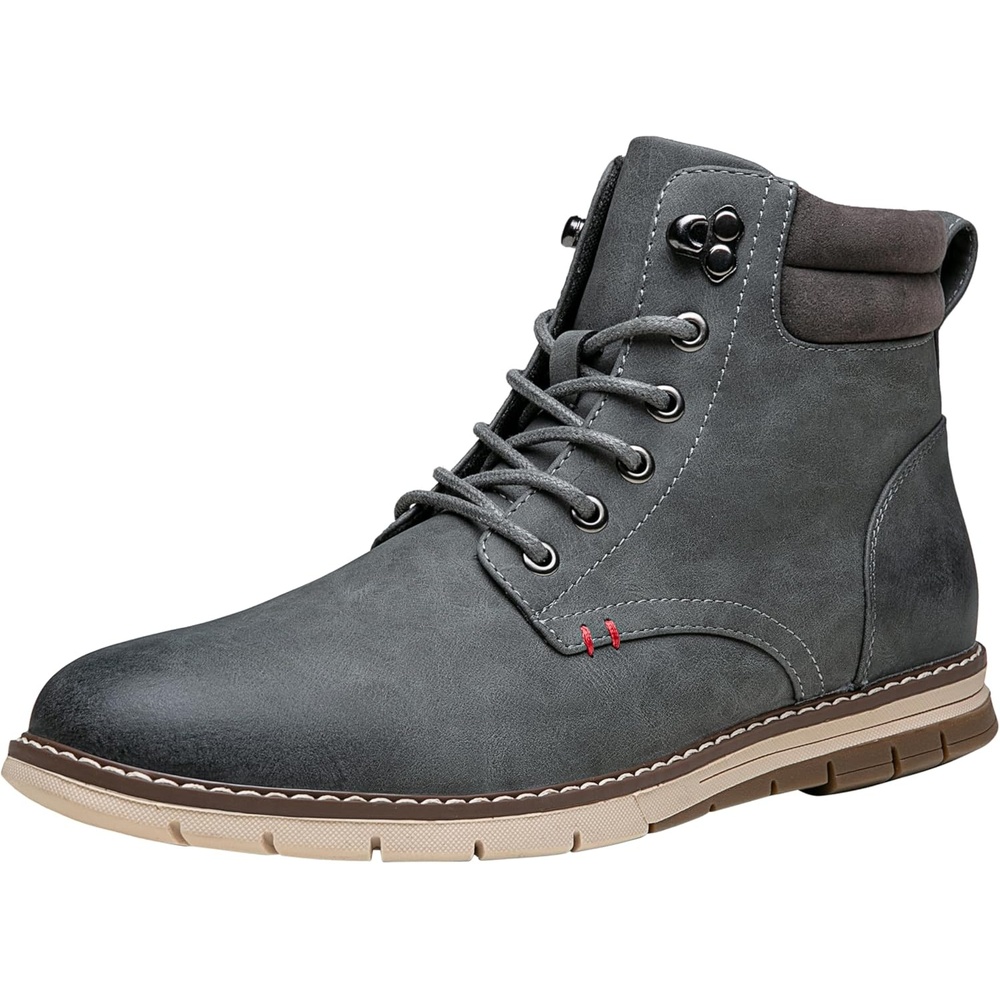 image:imageVOSTEY Boots for Men Casual Dress Shoes Fashion Waterproof Mens Motorcycle BootsBmy8035agrey