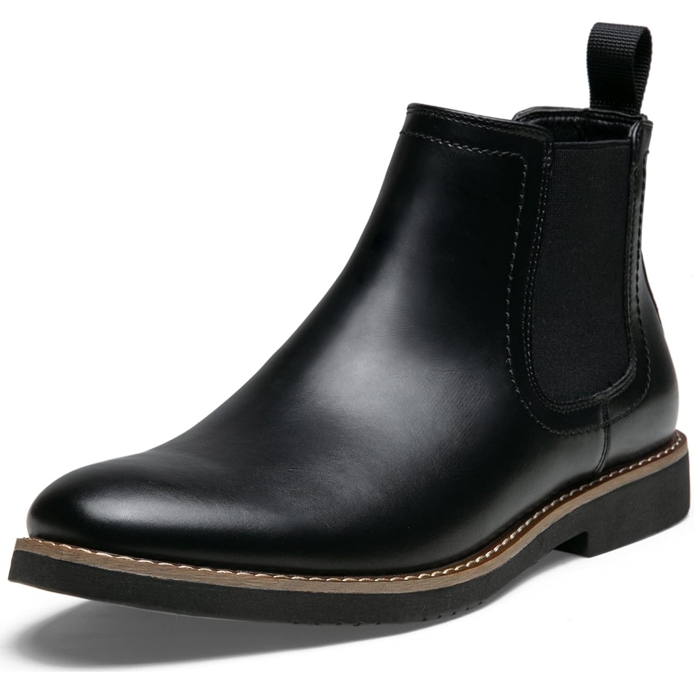 image:imageVostey Chelsea Boots Men Casual Dress Boots Black Ankle Classic Slip on Boots for Men8043ablackpu