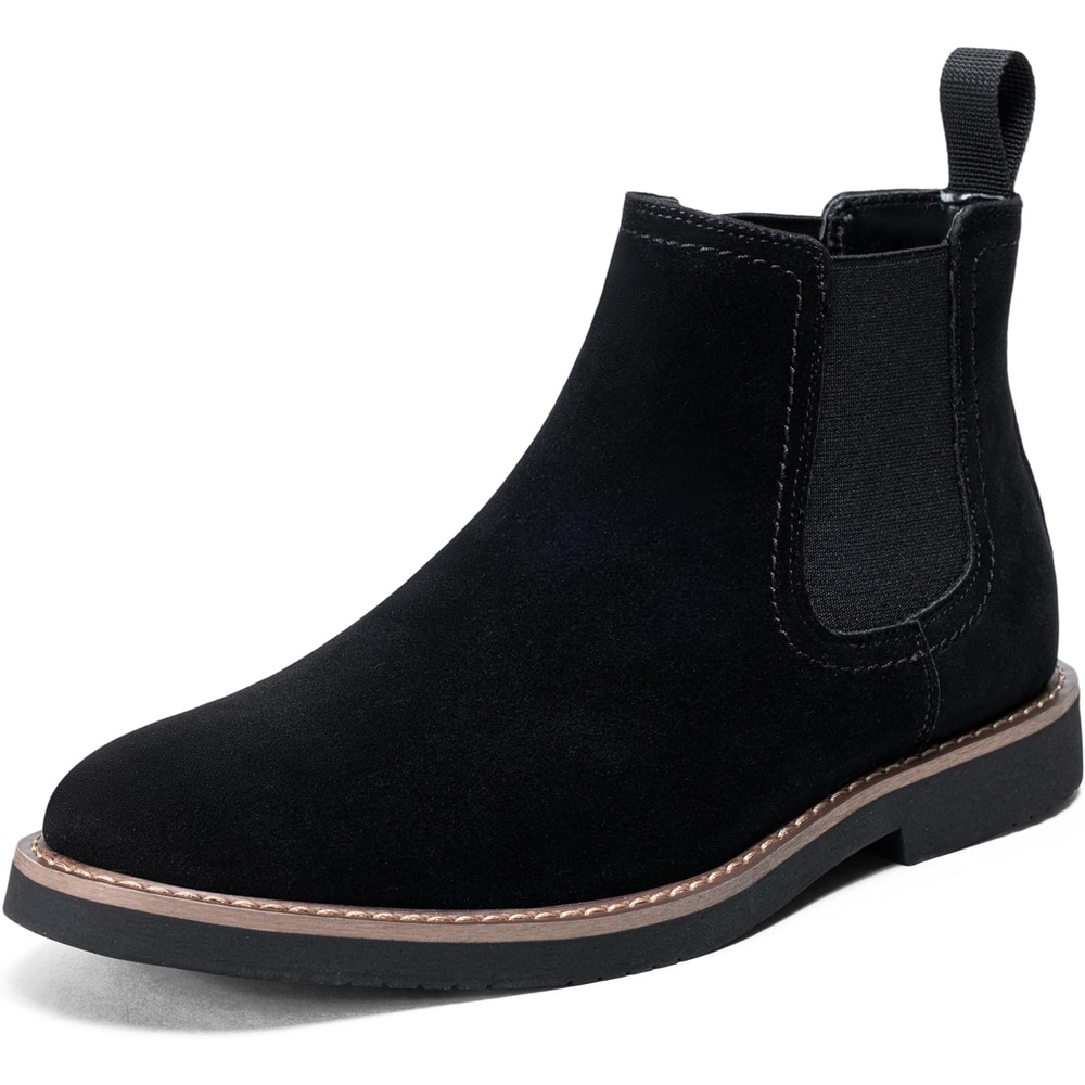 image:imageVostey Chelsea Boots Men Casual Dress Boots Black Ankle Classic Slip on Boots for Men8043ablacksuede