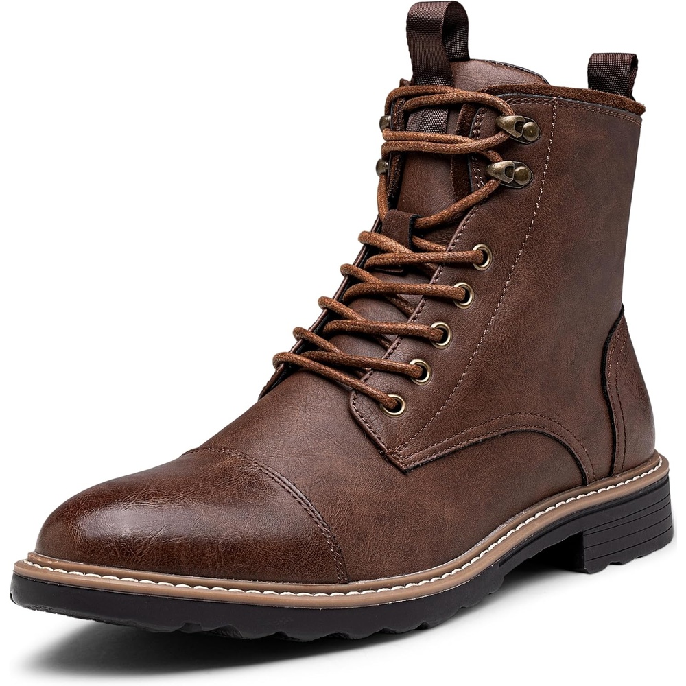 image:imageVostey Mens Boots Motorcycle Casual Boots for Men Zipper Fashion Chukka Boots MensBmy8049brown