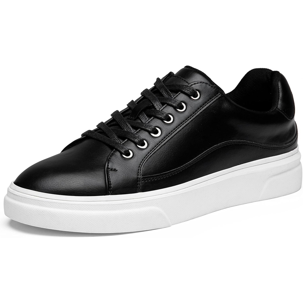image:imageVostey Mens Fashion Sneakers Classic Casual Shoes for Men Stylish Soft Mens Dress SneakersBmy5011ablack