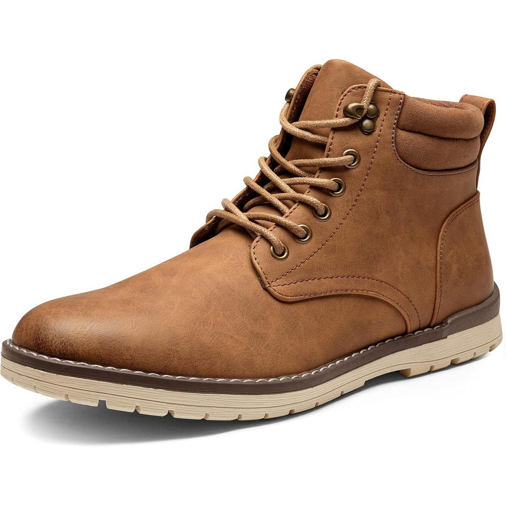 image:imageVostey Mens Hiking Boots Motorcycle Casual Chukka Boots for MenBmy670byellow Brown