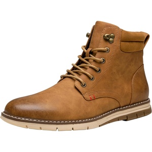 image:imageVOSTEY Boots for Men Casual Dress Shoes Fashion Waterproof Mens Motorcycle BootsBmy8035abrown