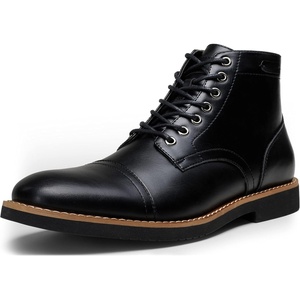 image:imageVostey Mens Boots Casual Chukka Boots for Men Motorcycle Boot Dress Cap Toe Ankle Vintage Distressed LaceupBmy8033ablack