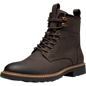 image:imageVostey Mens Boots Motorcycle Casual Boots for Men Zipper Fashion Chukka Boots MensBmy8039abrown