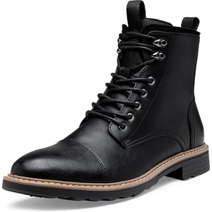 image:imageVostey Mens Boots Motorcycle Casual Boots for Men Zipper Fashion Chukka Boots MensBmy8049black