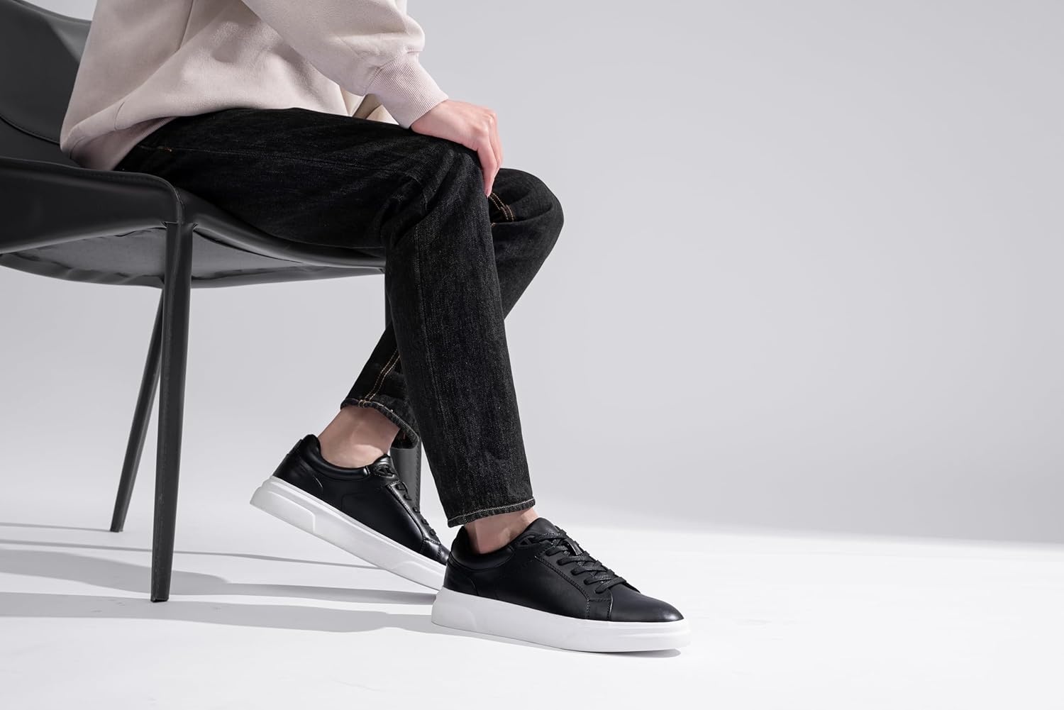 image:imageVostey Mens Casual Shoes Fashion Sneakers Breathable Business Sneakers for Men5012ablack