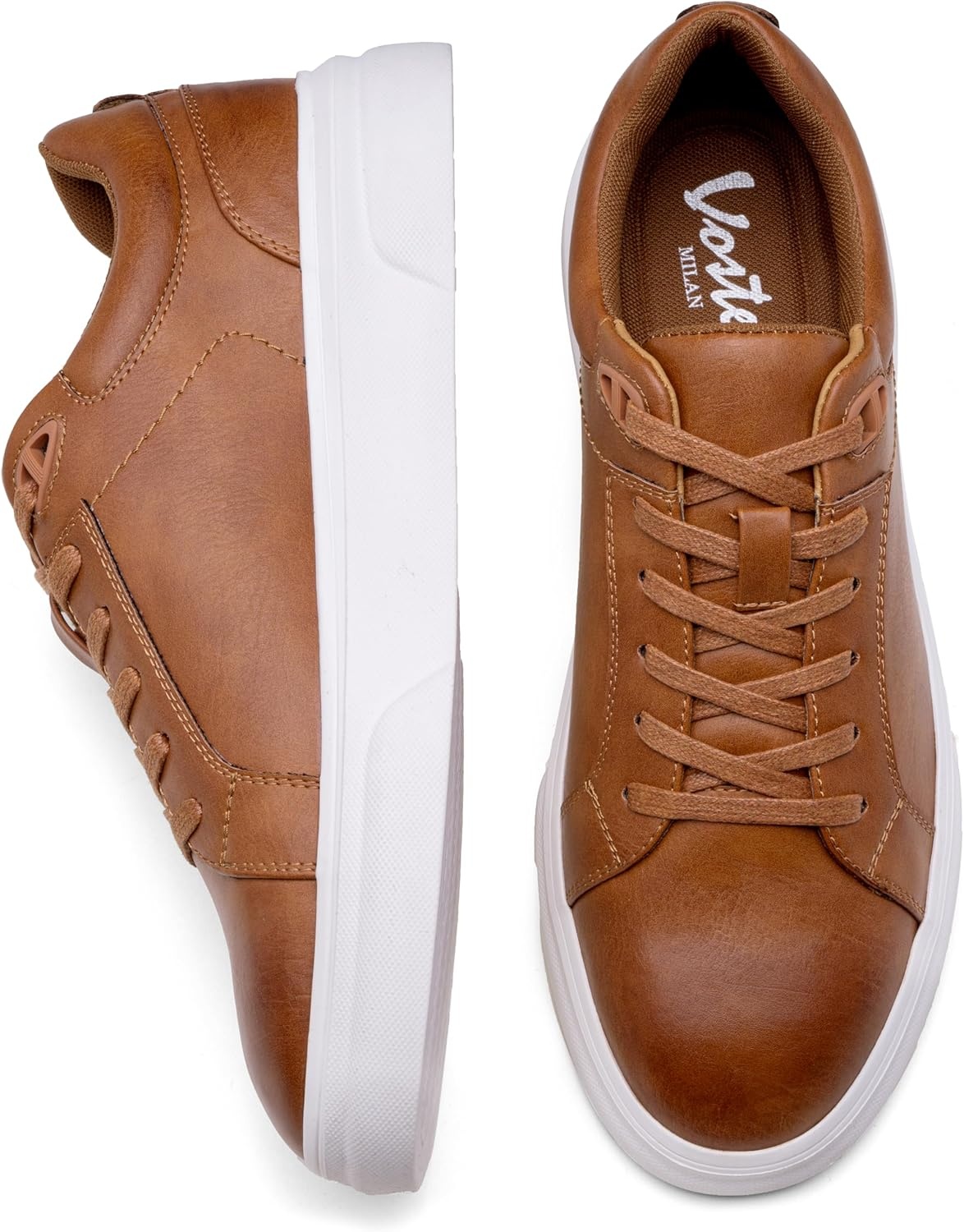 image:imageVostey Mens Casual Shoes Fashion Sneakers Breathable Business Sneakers for Men5012abrown