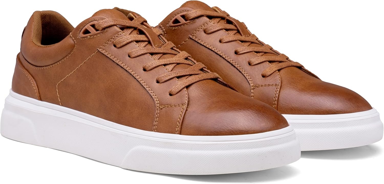 image:imageVostey Mens Casual Shoes Fashion Sneakers Breathable Business Sneakers for Men5012abrown