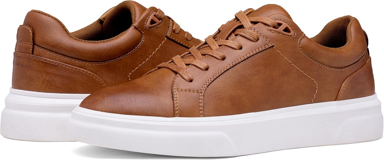 image:imageVostey Mens Casual Shoes Fashion Sneakers Breathable Business Sneakers for Men5012abrown