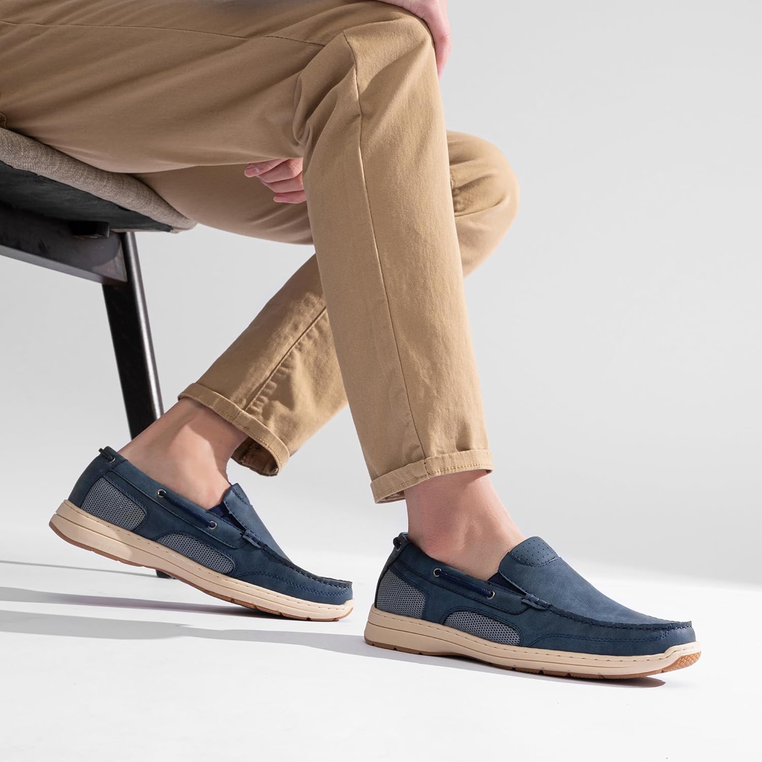 image:imageVostey Mens Loafers amp Slipons Casual Lightweight Boat Shoes Men3036anavy