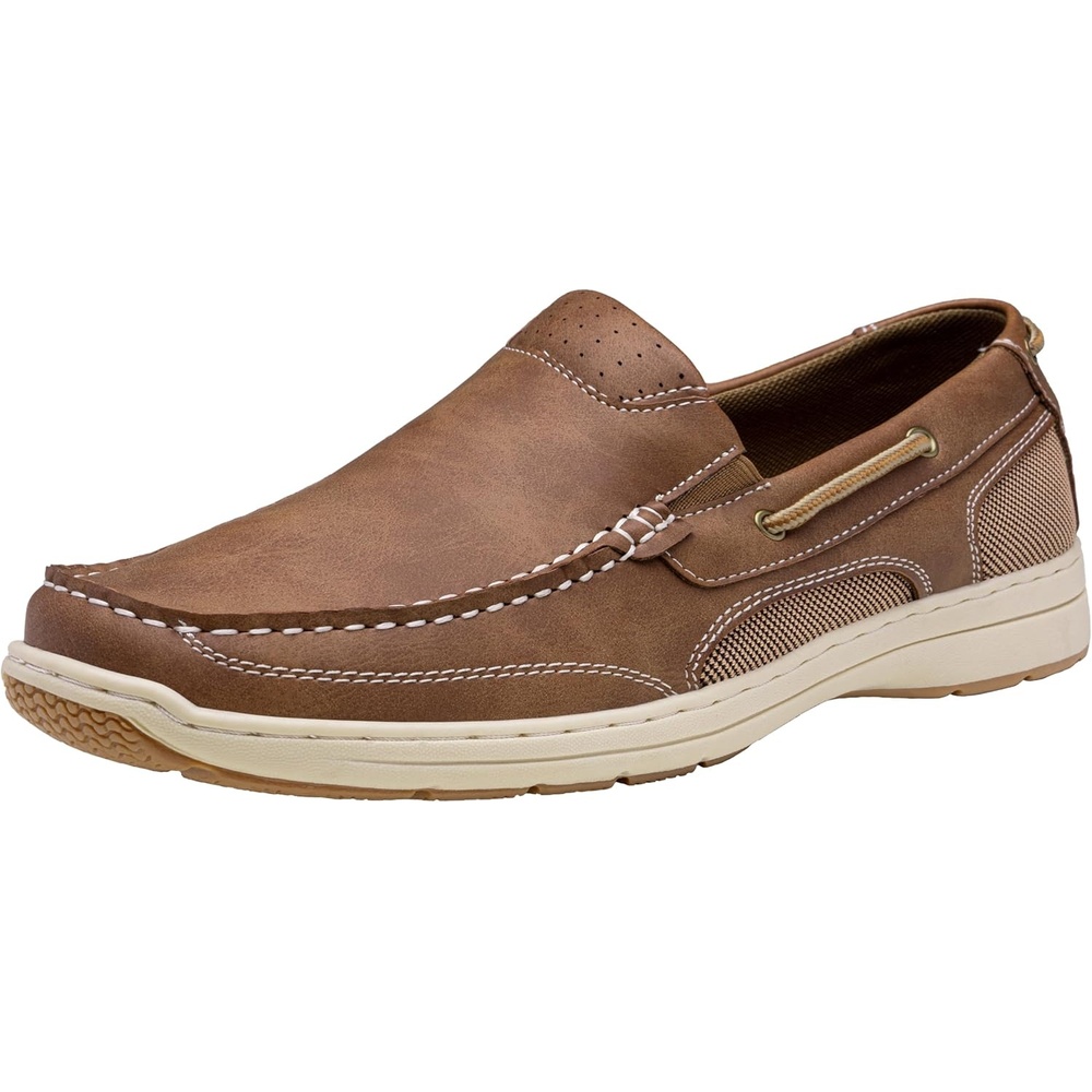 image:imageVostey Mens Loafers amp Slipons Casual Lightweight Boat Shoes Men3036adarkbrown